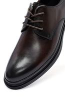 Male Brown Lace-up Leather Casual Shoes | Derimod