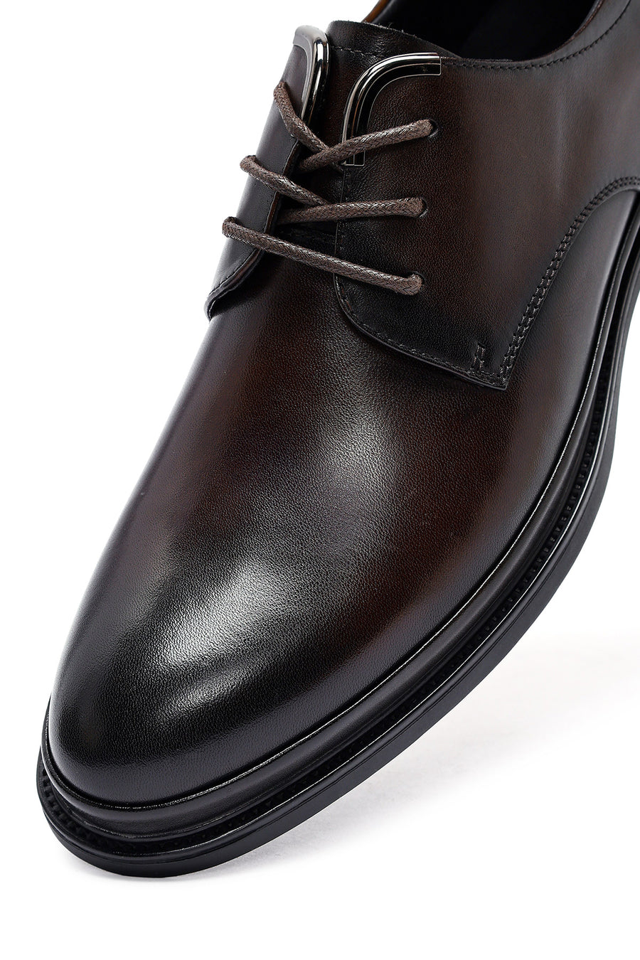 Male Brown Lace-up Leather Casual Shoes
