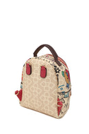 Woman Multicolored Printed Backpack | Derimod