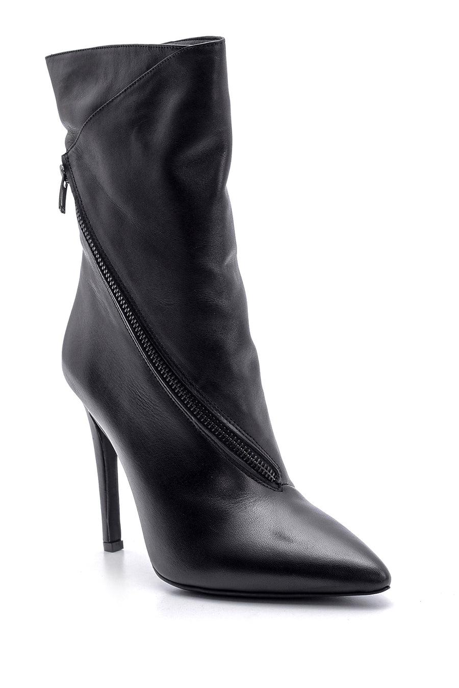 Women's Leather Heeled Boots