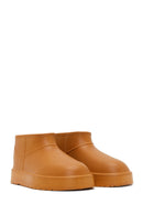 Women's Tan Fur-Lined Teddy Boots | Derimod