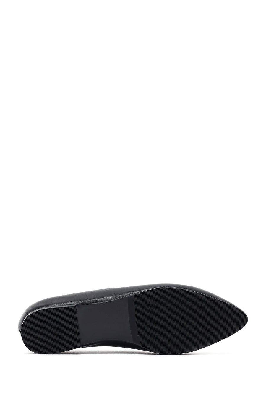 Woman Black Leather Babet