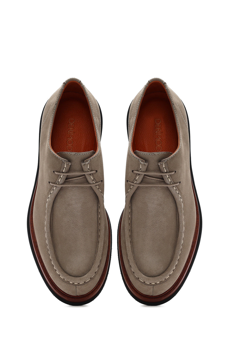 Male Mink Lace-up Nubuck Leather Casual Shoes