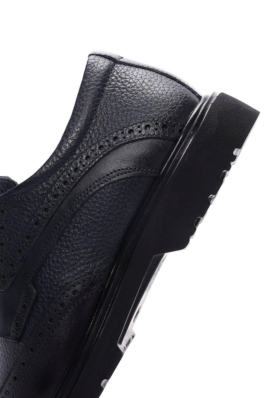 Men's Navy Blue Leather Classic Shoes