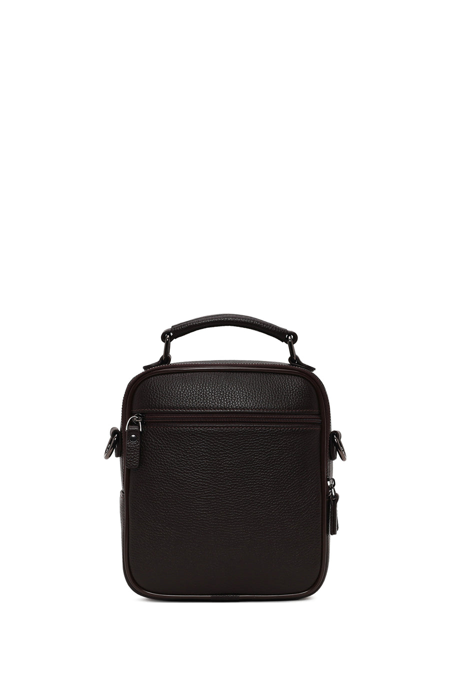 Male Brown Leather Handbag