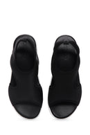 Kadın Siyah Kalın Tabanlı Comfort Sandalet | Derimod