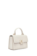 Women's Cream Long Strap Printed Crossbody Bag | Derimod