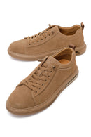 Male Beige Lace-up Suede Leather Sneaker | Derimod