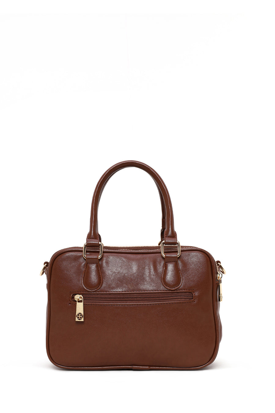 Woman Brown Braided Long-Strap Shoulder Bag