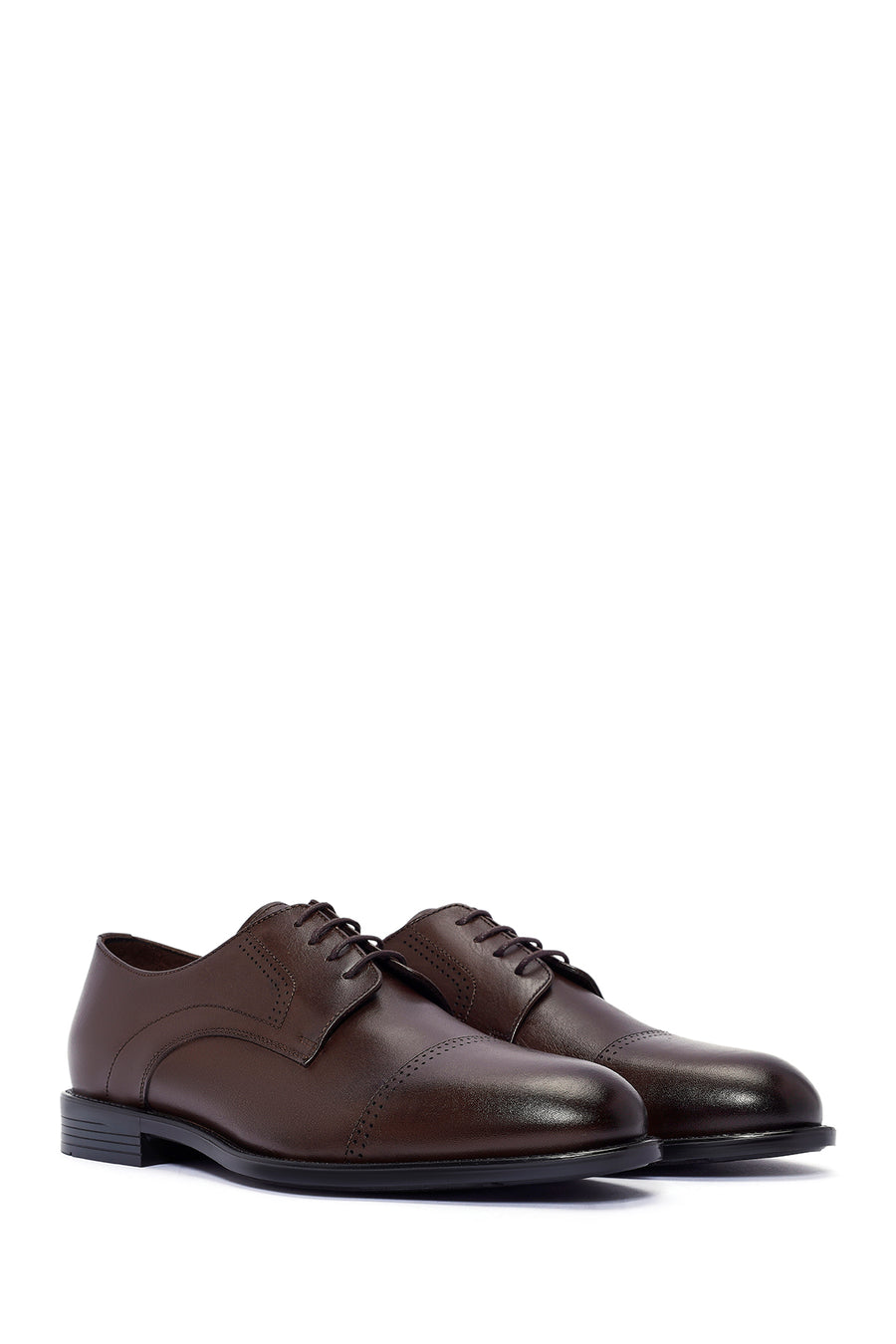 Men's Brown Laced Leather Classic Shoes