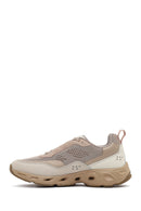 Derimod Studio Women's Beige Lace-Up Thick-Soled Sneaker | Derimod