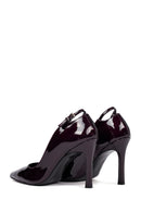 Woman Burgundy Thin Heel Patent Leather Leather Stiletto | Derimod