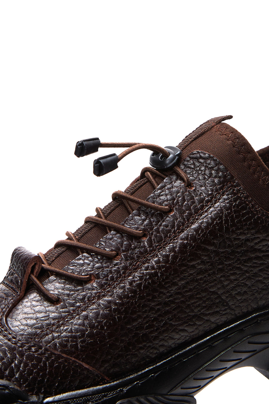 Erkek Kahverengi Deri Casual Sneaker
