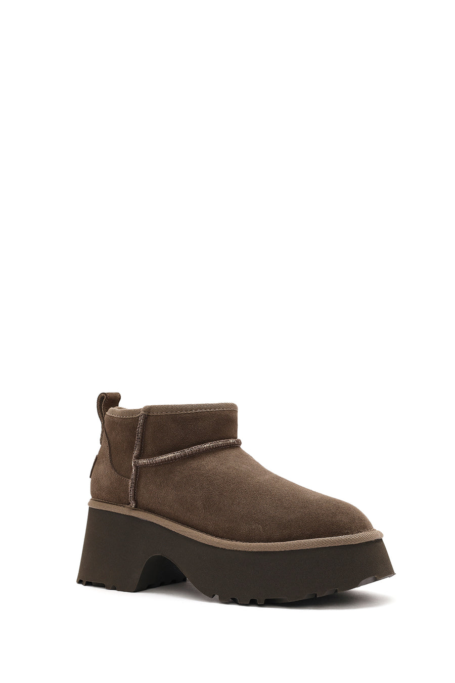 Women's Mink Thick Soled Suede Leather Teddy Boots