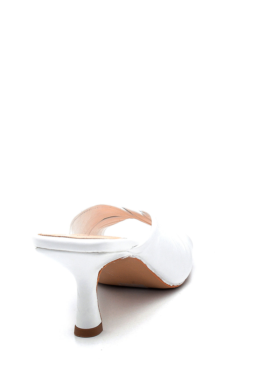 Women's Casual Heeled Leather Slippers