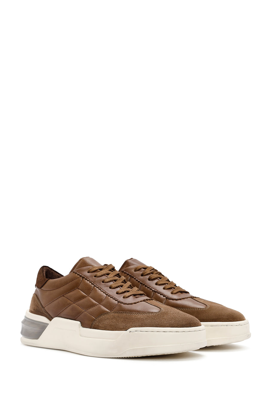 Men's Mink Lace-up Leather Sneaker
