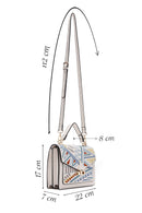 Women's Multi-Colored Printed Long Strap Shoulder Bag | Derimod