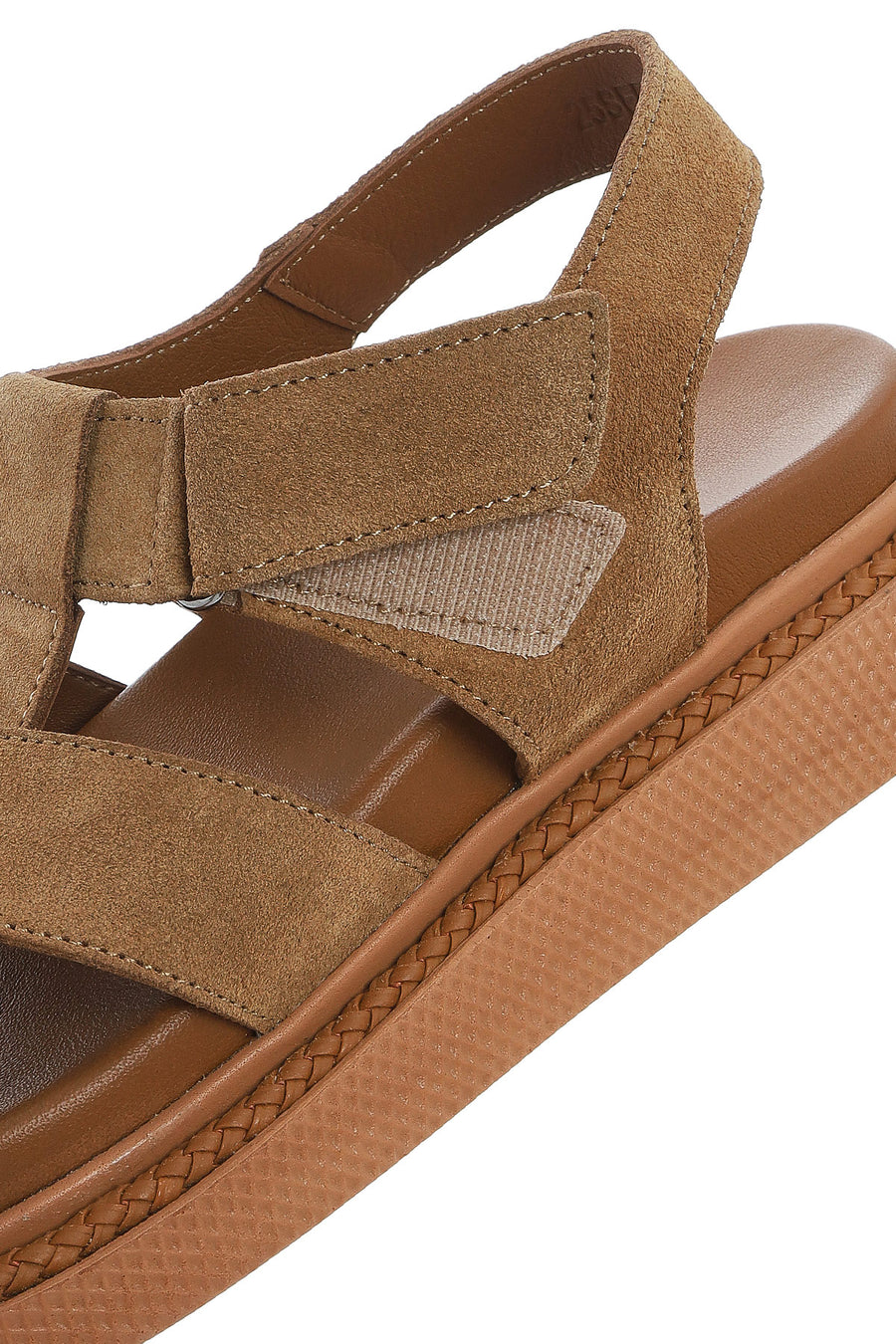 Women's Tan Suede Leather Sandals