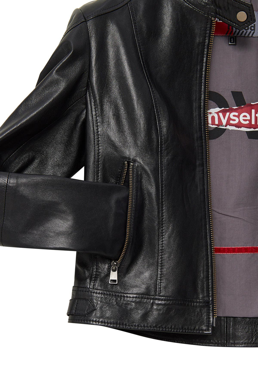 Prima Women's Black Short Leather Jacket