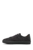 Erkek Gri Bağcıklı Süet Deri Sneaker | Derimod