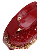 Woman Red Long Strap Quilted Mini Evening Bag | Derimod