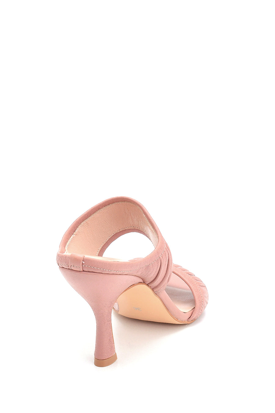 Women's Leather Heeled Slippers