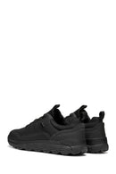 Geox Men Black U Spherica 4X4 B Abx A - Text+ Lace-Up Thick-Soled Fabric Sneaker | Derimod