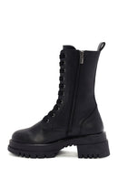 Women's Black Zippered Boots | Derimod