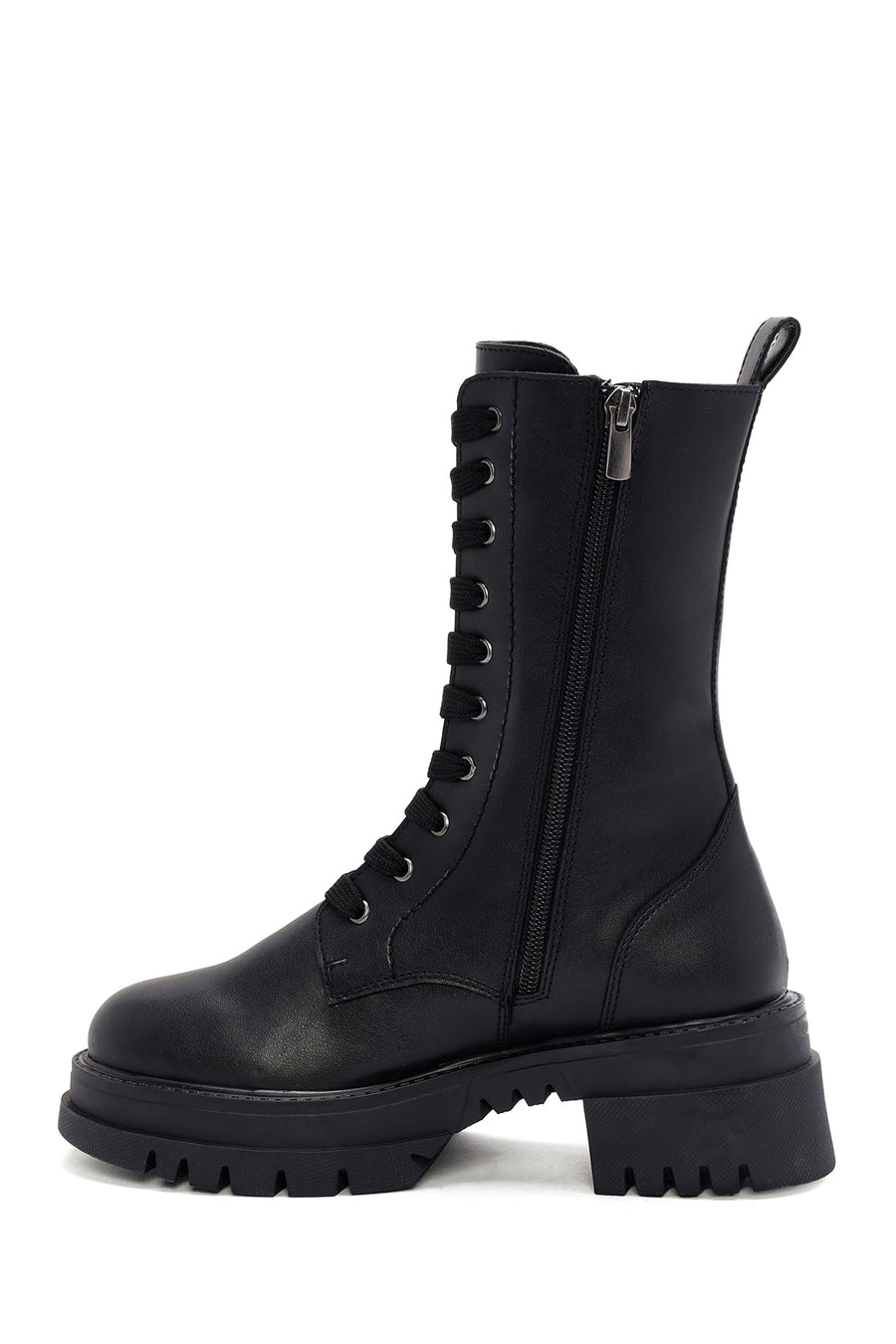Women's Black Zippered Boots