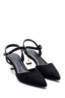 Women's Suede Heeled Sandals | Derimod
