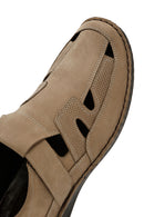 Men's Beige Nubuck Leather Casual Shoes | Derimod