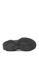Male Gray Lace-Up Thick-Soled Fabric Sneaker | Derimod