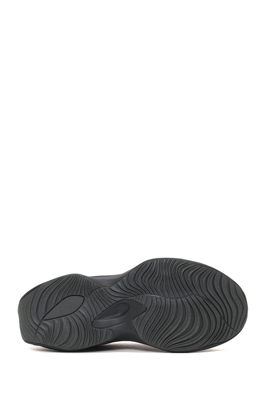 Male Gray Lace-Up Thick-Soled Fabric Sneaker