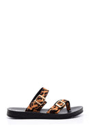 Women's Leopard Patterned Slippers | Derimod