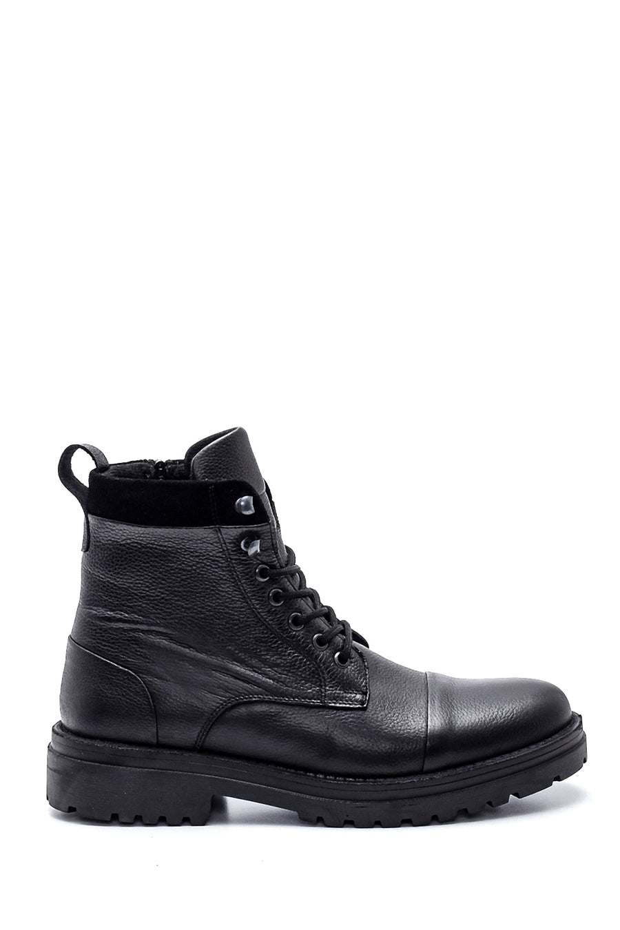 Men's Leather Zippered Boots 21WFD6265FT | Derimod