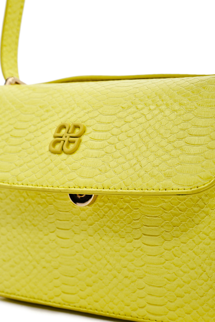 Women's Yellow Printed Long Strap Crossbody Bag