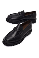 Male Black Leather Casual Loafer | Derimod