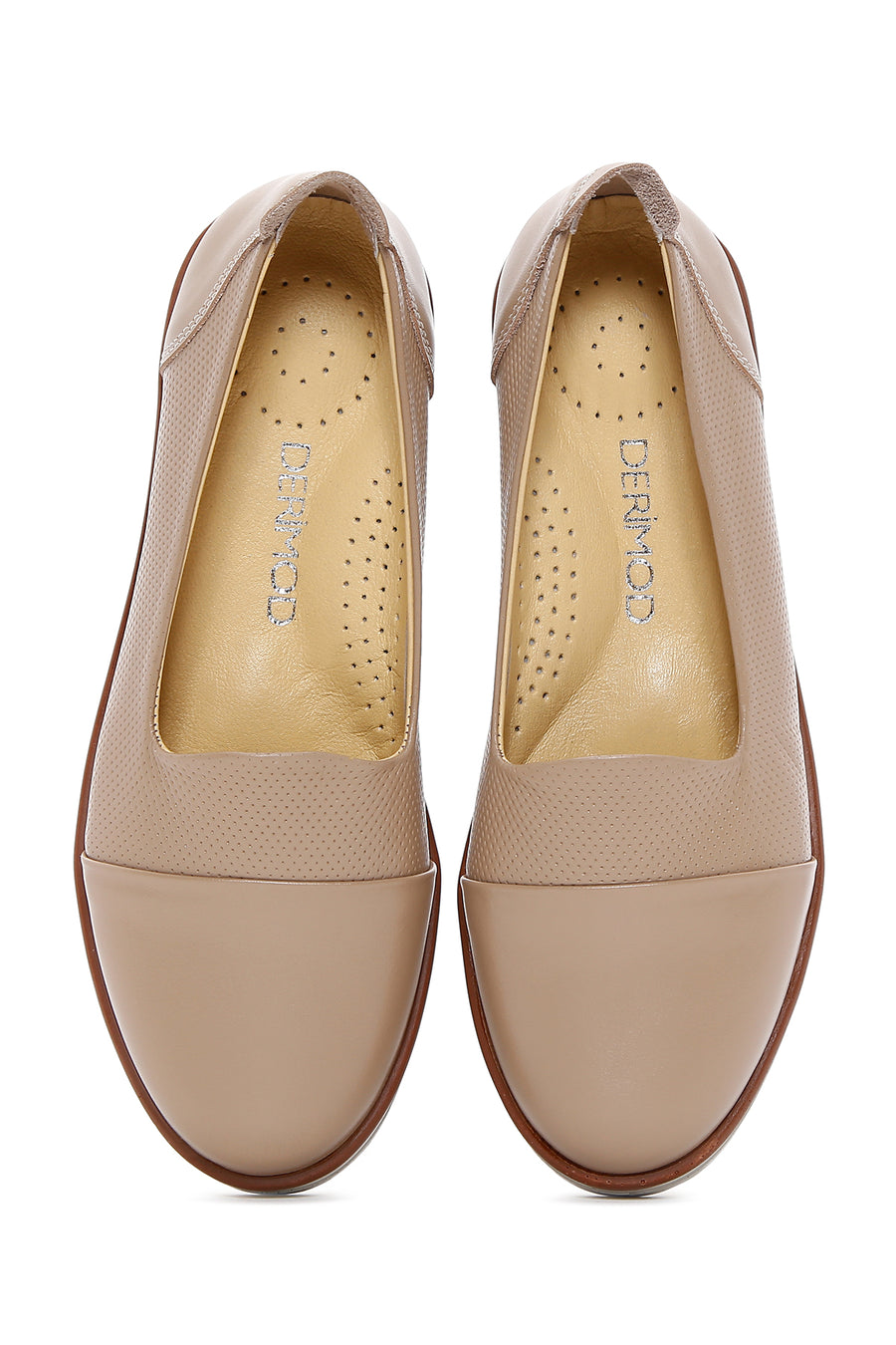 Kadın Vizon Deri Comfort Loafer