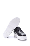 Erkek Fermuar Detaylı Deri Sneaker | Derimod