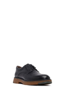 Male Black Lace-up Leather Casual Shoes | Derimod