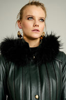 Diva Women's Leather Jacket | Derimod