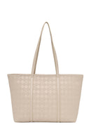 Woman Beige Printed Shoulder Bag | Derimod