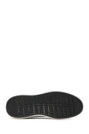 Erkek Siyah Desenli Deri Sneaker | Derimod