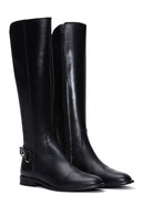 Women's Black Zipper Buckle Detail Boots | Derimod