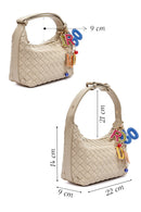 Women's Beige Accessory Knitted Mini Handbag | Derimod