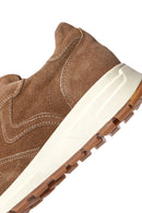 Women's Mink Suede Leather Sneaker | Derimod