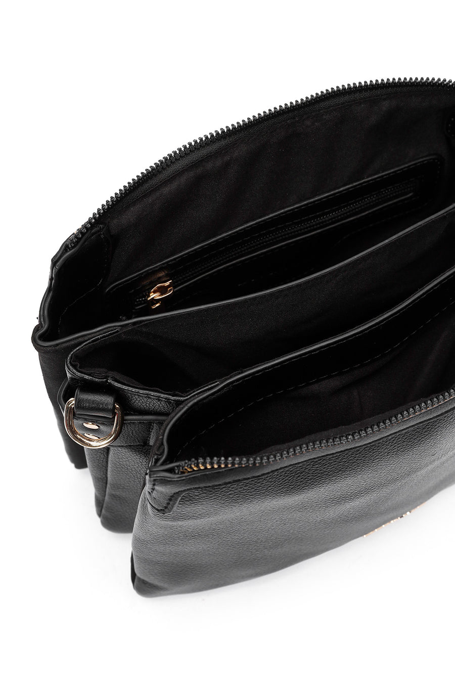 Woman Black Accessory-Detail Crossbody Bag