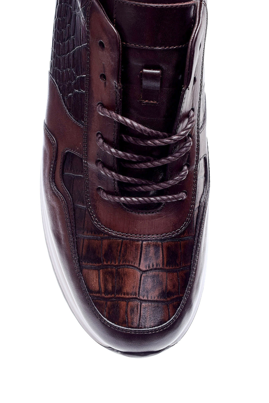 Erkek Kroko Detaylı Sneaker