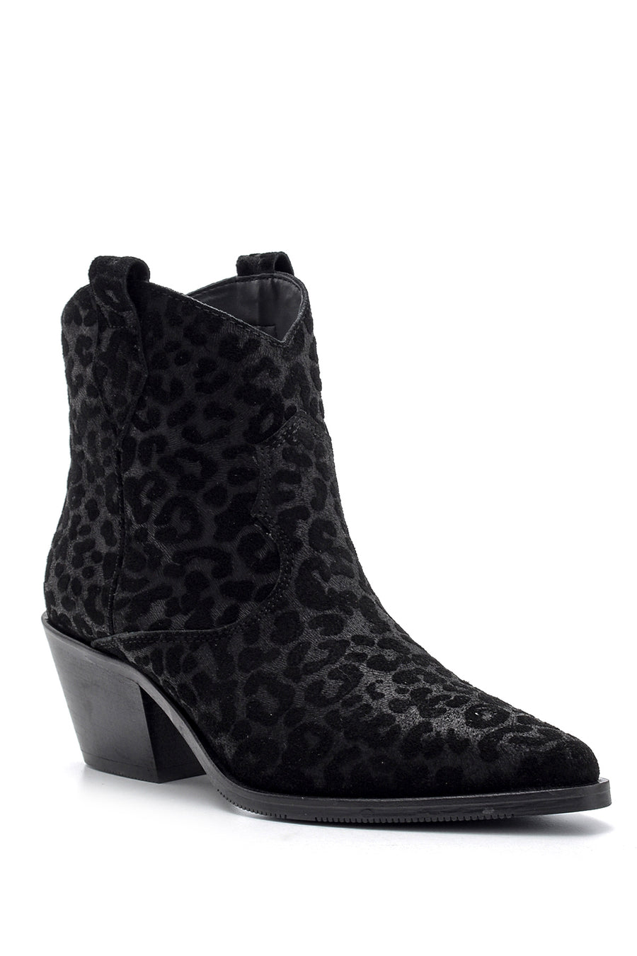 Women's Suede Leather Heeled Boots