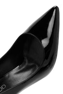 Women's Black High Thin Heel Patent Leather Stiletto | Derimod